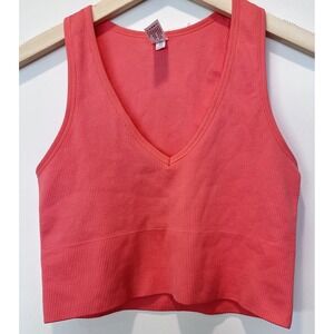 90 Degrees by Reflex Crop Ribbed Tank Top Size Medium
